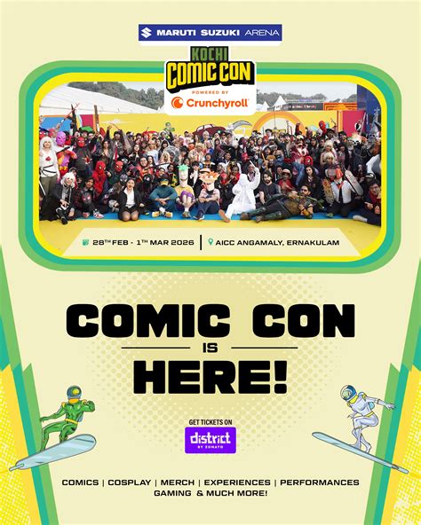 Comic Con India Heads to Kochi for the First Time in February 2026; All ...