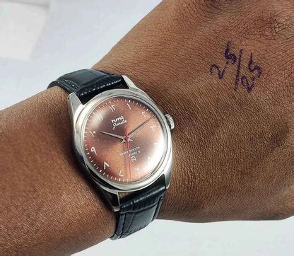 HMT Janata Arabic Font Para Shock 17 Jewels Brown Dial Watch – Discover ...