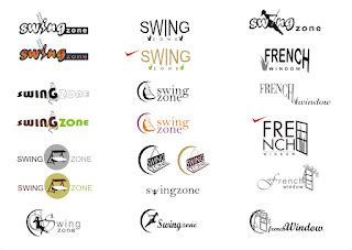 ZINIA JC : Logo Design Development - Swing Zone & French Window