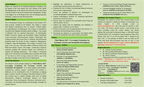 Mahant Laxminarayan Das College | Affiliated to Pt. Ravishankar Shukla ...