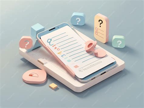 Premium AI Image | Immersive 3D Questionnaire Interactive Surveys with ...