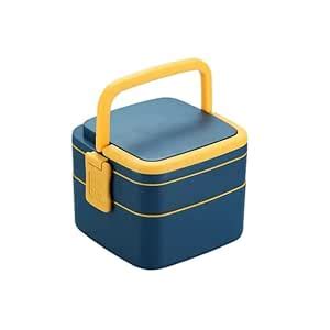 Buy ATEVON Portable Double-Layer Lunch Box - Stackable with Carrying ...