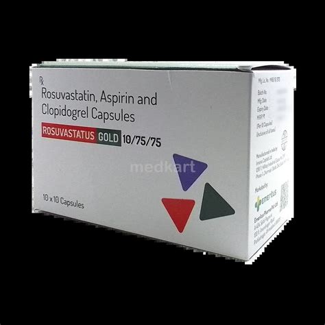 ROSUVASTATUS GOLD 10/75/75MG TABLET 10’S: Uses, Price, Side effects ...