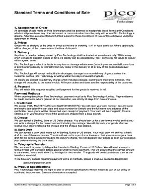 Fillable Online Acceptance of Order Fax Email Print - pdfFiller