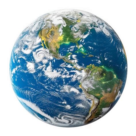 A highly detailed image of earth from space showing the continents ...