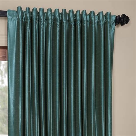 Half Price Drapes Peacock Dupioni Silk Room Darkening Curtains for ...