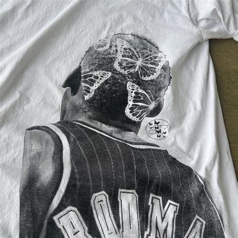 vintage dennis rodman shirt. size xl. has a small... - Depop