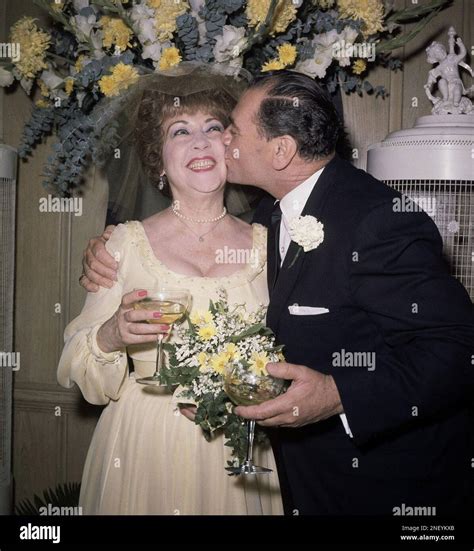 Actor Ernest Borgnine with his wife, Ethel Merman at their wedding ...