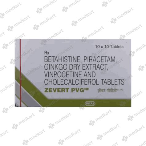 ZEVERT PVG TABLET 10'S, Price, Composition & Generic Alternatives - Medkart
