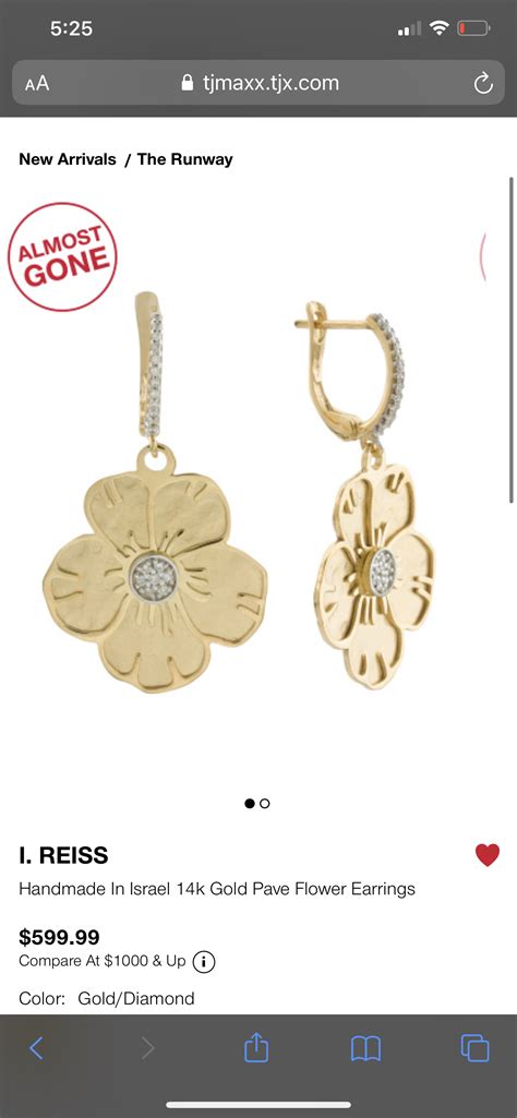 Tj Maxx Gold Earrings