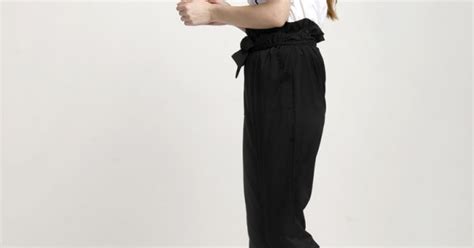 Alable Black Stripes Pants
