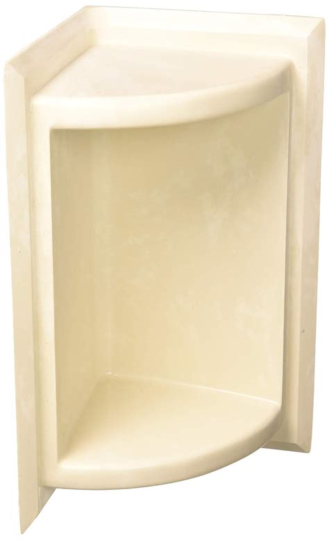 Swan SS07211.126 Solid Surface Corner Shower Soap Dish, L X 5.75-in H X ...
