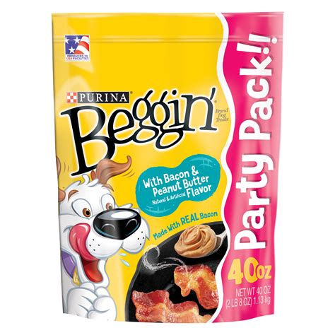 Purina Beggin' Strips Real Meat Dog Treats, With Bacon & Peanut Butter ...