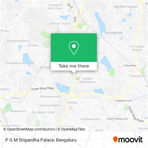 How to get to P G M Srigandha Palace in Bengaluru by bus?