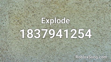 Explode Sound Roblox ID 的图像结果