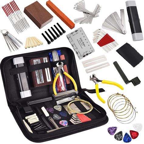 Adium 74 PCS Guitar Tool Kit with Carry Bag, Repair Maintenance Tools ...