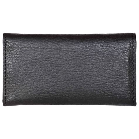 Sassora Genuine Leather Double Button Closure Key Case