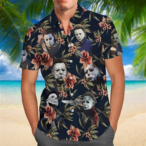 Michael Myers Shirt, Michael Myers Hawaiian Shirt, Michael Myers Shorts ...