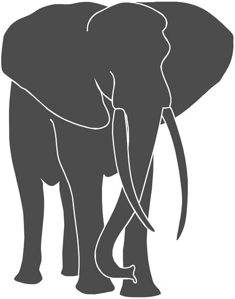 Majestic Silhouette of Elephants