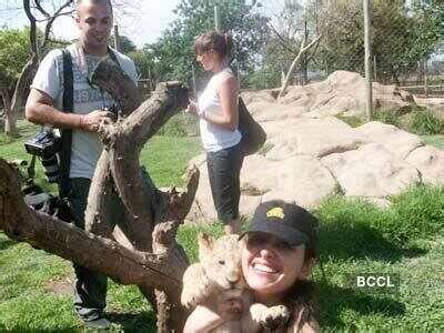 Femina Miss India, Pooja Chopra having a gala time with the animals as ...