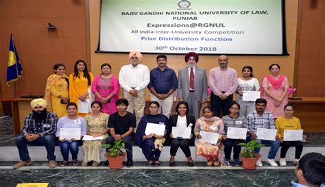 D.A.V. University Jalandhar Adjudged Best Team at Expressions@RGNUL