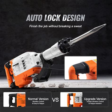 VEVOR Demolition Jack Hammer Concrete Breaker 3500W Electric Hammer2 ...