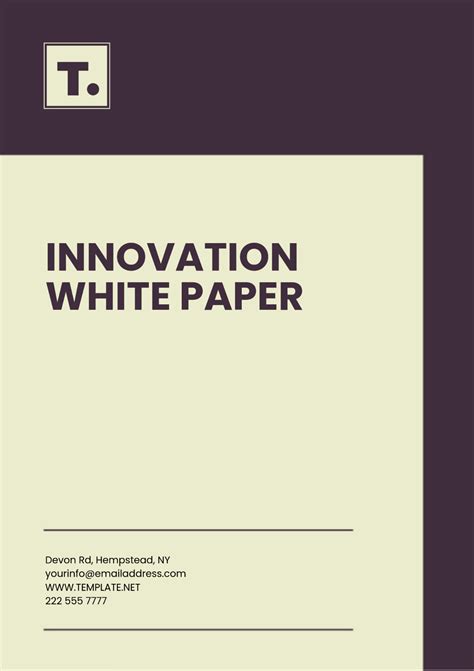 Free Government White Paper Template to Edit Online