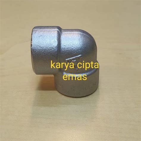 Jual Elbow 90°derajat 1/2"inch ss 304 Socket sw class 3000/knee sw ...