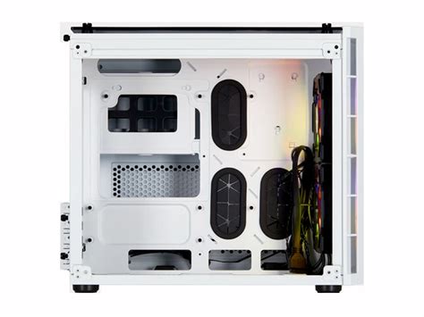 CORSAIR Crystal Series 280X RGB Tempered Glass Micro ATX Case White Ca ...