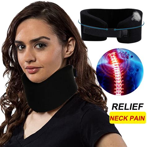 Buy Adjustable Cervical Collar Neck Traction Firm Foam Brace Support ...
