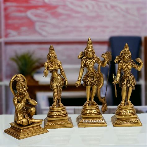 Buy Brass Ram Darbar Idol by Nikur Essence - 8 inches – Nikur Essence
