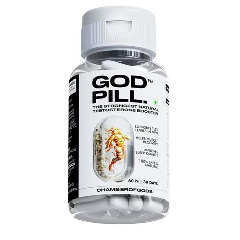 CHAMBEROFGODS GODPILL Testosterone supplement for Men | Special Blend ...