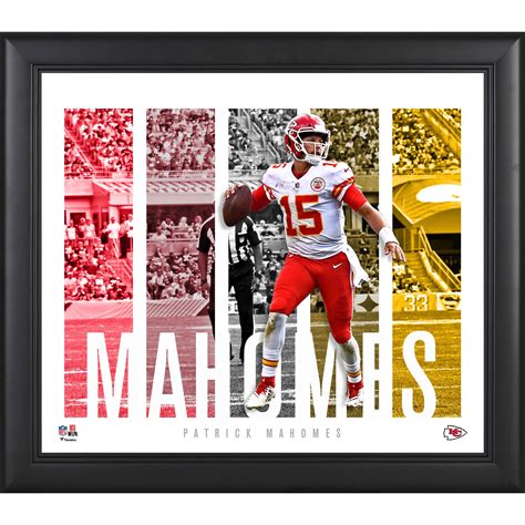 Patrick Mahomes Kansas City Chiefs Framed 15" x 17" Player Panel Collage