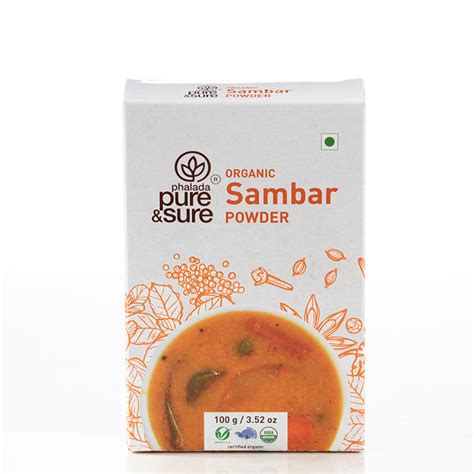 Pure and Sure Organic Sambar Powder (100gm) – Organik Truck