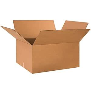 PARTNERS BRAND 24x20x12 Corrugated Cardboard Boxes, Large, 24L x 20W x ...