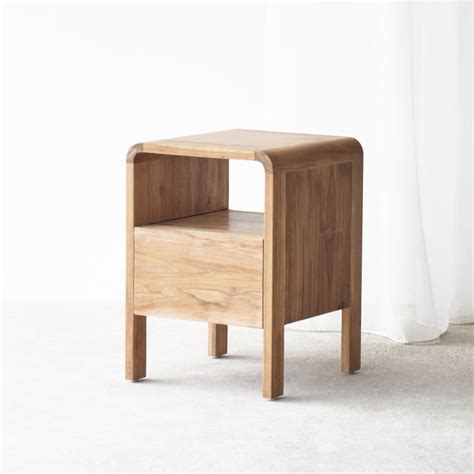 Deliya Solid Wood Bedside Table – The Leaf Crafts