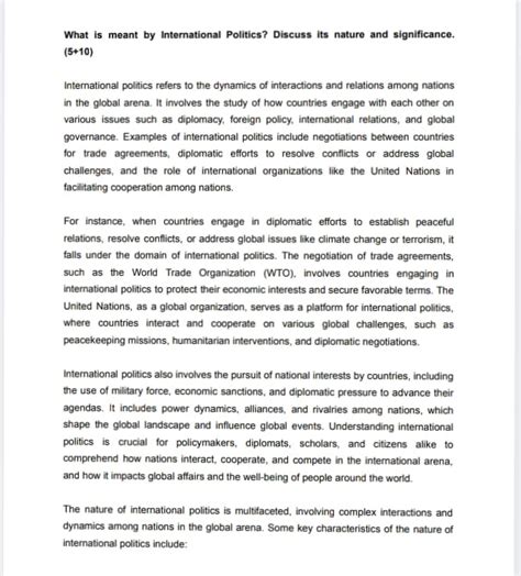 International Politics(nature-significance-scope) - ####### What is ...