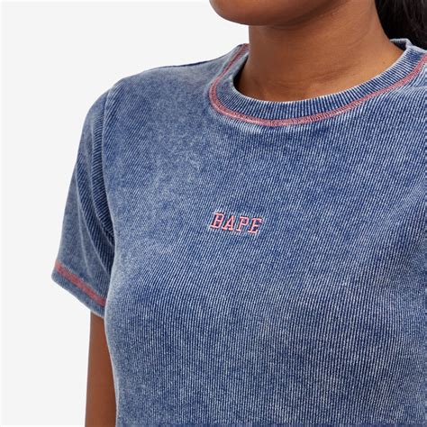A Bathing Ape Bape Indigo Rib T-Shirt Indigo | END. (GB)