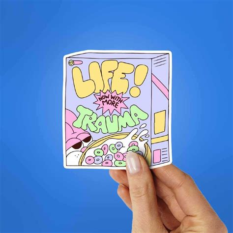 Buy Life Now With More Trauma Sticker Online | Premium Waterproof Vinyl ...