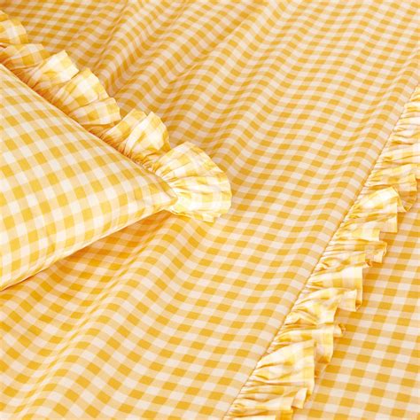 Yellow Pattern Bed Sheets
