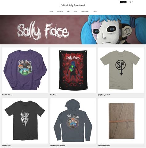 New Official Merch Store! - Sally Face by Portable Moose