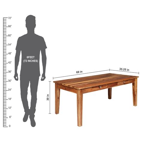 Conley Solidwood Dining Set 1 Table + 6 Chair In Walnut Color | Evok.in