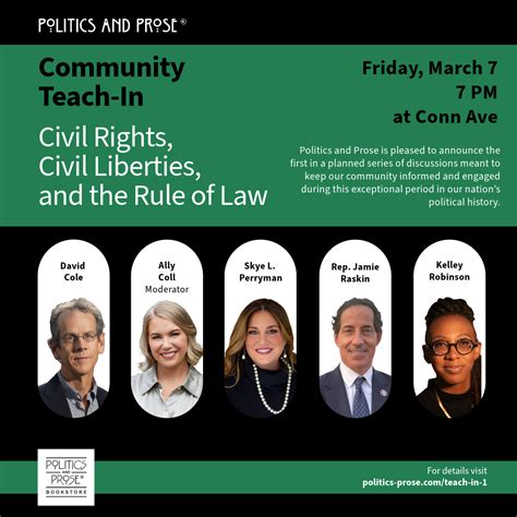 Teach-in on Civil Rights, Civil Liberties, and the Rule of Law — with ...