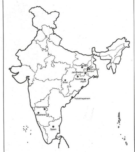 In the map of India located Tisco - Brainly.in