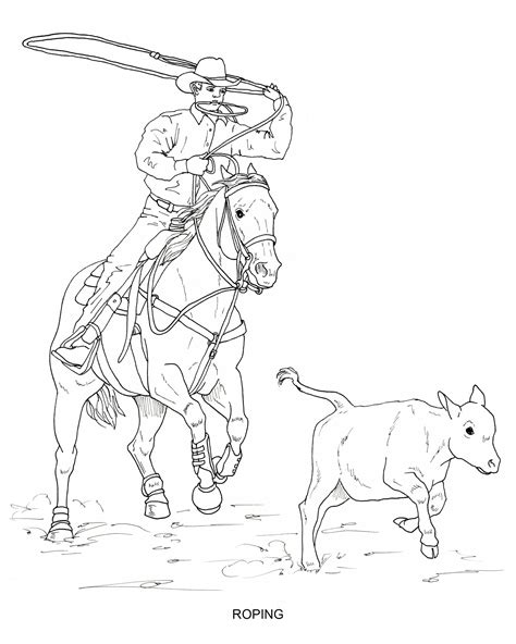 PRINTABLE Set of 10 Western Riding Coloring Pages - Digital Download - Etsy
