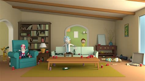 Rick And Morty Living Room | Baci Living Room