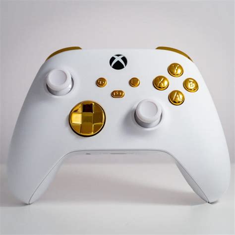 Xbox Controller Mod White with Gold Buttons Custom Microsoft Wireless – GameTraderZero
