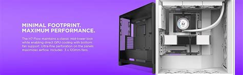Buy Shop NZXT H7 Flow (2024) ATX Mid Tower Airflow Cabinet (Black) at ...