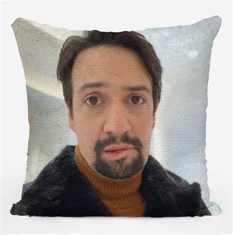 Lin Manuel Miranda Lip Bite Meme Sequin Pillow Cover - Etsy