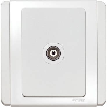 E3031TV_WW - 1 Gang TV Socket Outlet, White | Schneider Electric India